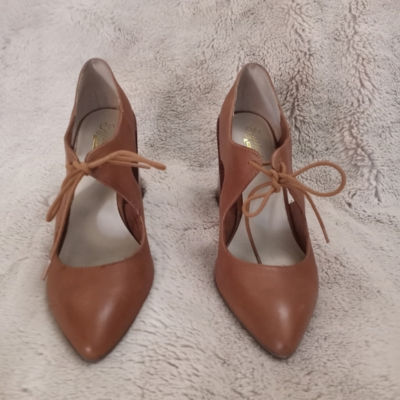 Seychelles Heritage Retro Dole Leather  Mary Jane Tie Front Stacked Block Heel - Picture 3 of 8